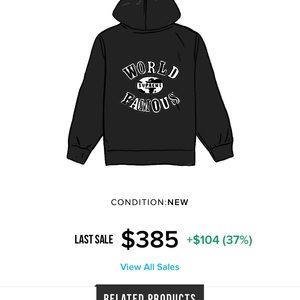 Black supreme sweater in Medium